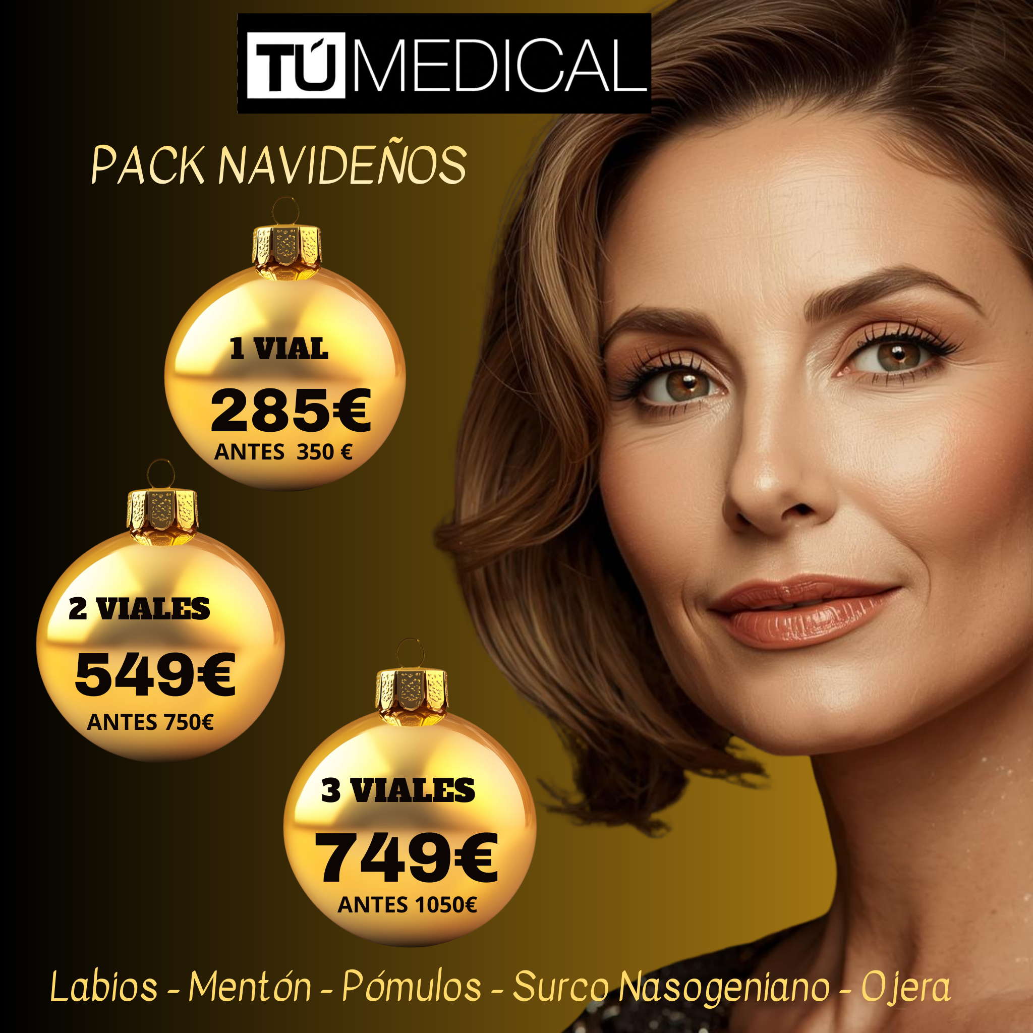 pack navideños Diciembre 2025 tratamientos estéticos en Alcorcón